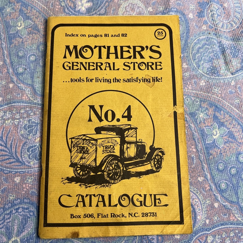 Vintage Mother's General Store No 4 Catalogue Flat Rock NC 1970s Homesteading